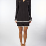 Abito Moro a costine con profili a contrasto TT3230 12996 TWIN SET 