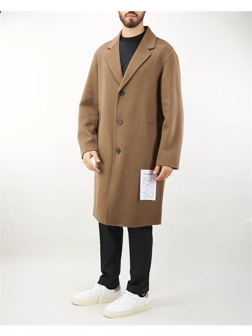 Wool and cashmere blend relaxed fit coat Amaranto AMARANTO | Coat | B6S000176M