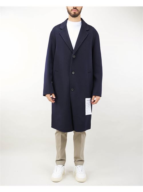 Wool and cashmere belnd relaxed fit coat Amaranto AMARANTO | Coat | B6S000189M