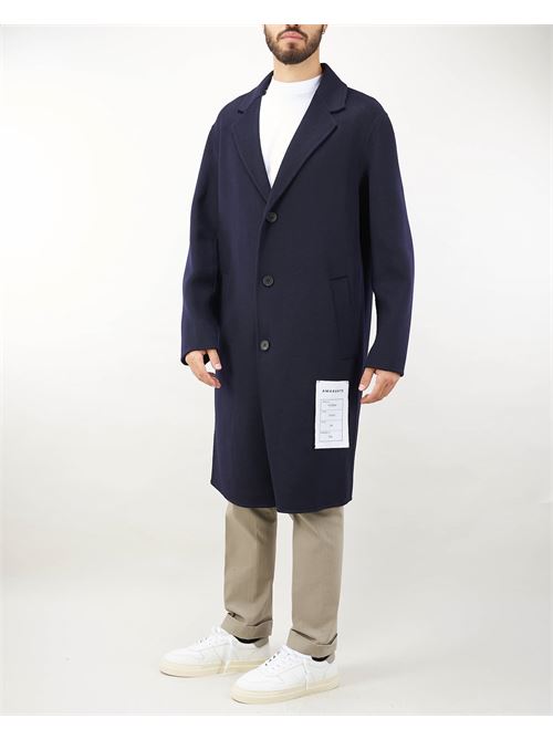 Wool and cashmere belnd relaxed fit coat Amaranto AMARANTO | Coat | B6S000189M