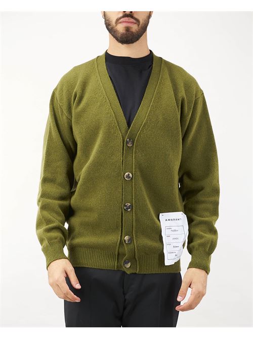 Wool and cashmere blend cardigan Amaranto AMARANTO | Cardigan | B6S0090S74M