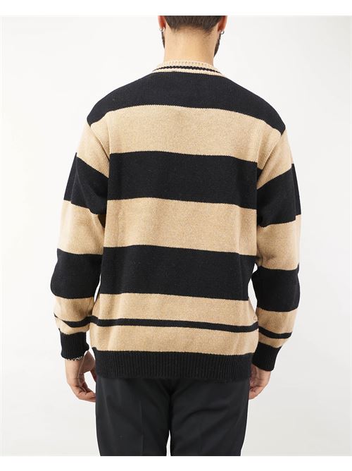 Wool and cashmere stripes sweater Amaranto AMARANTO | Sweater | B9S0007S436