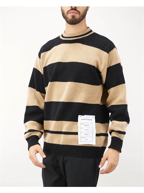 Wool and cashmere stripes sweater Amaranto AMARANTO | Sweater | B9S0007S436