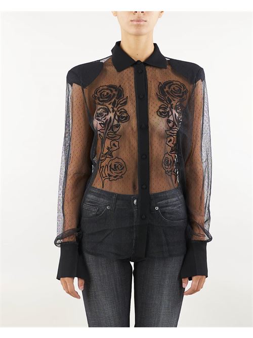 Tulle shirt with embroideryBlugirl by Bluemarine BLUGIRL | Shirt | RF4154J476922222