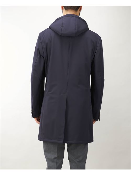 Waterpoof nylon coat with detachable hood Corneliani CORNELIANI | Coat | 94156794135001