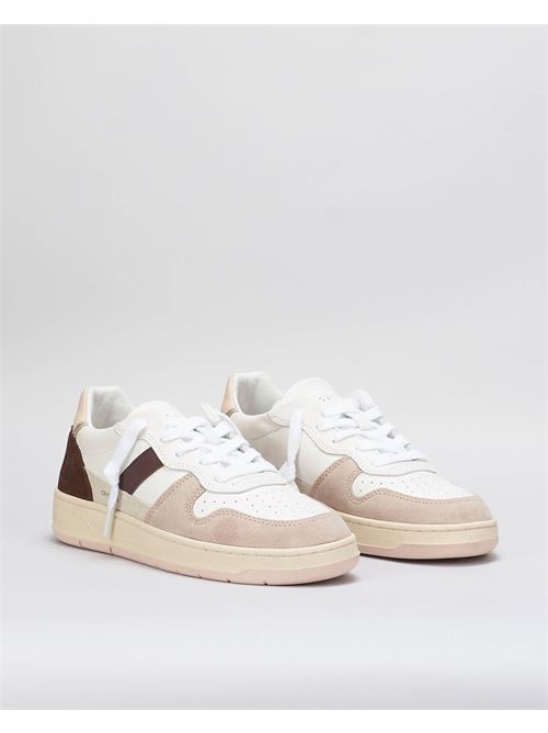 Court 2.0 Vintage Calf White Pink Sneakers D.A.T.E. DATE | Sneakers | W411C2VCWPWP