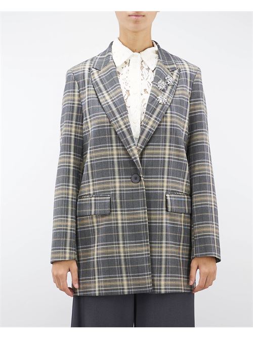 Checked blazer with pins Dixie DIXIE | Jacket | JCU7KDS1930