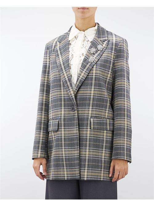 Checked blazer with pins Dixie DIXIE | Jacket | JCU7KDS1930