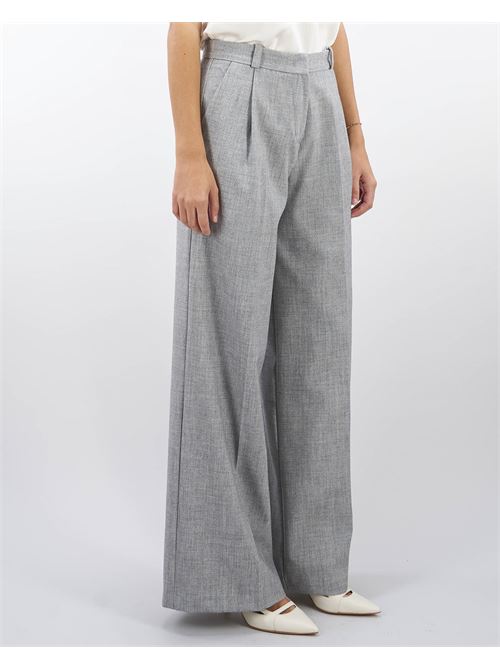 Pantalone wide leg con pences Imperial IMPERIAL | Pantalone | P9990018S98