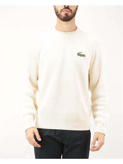 Ribbed sweater with crocodile logo XL Lacoste LACOSTE | Sweater | AH774270V