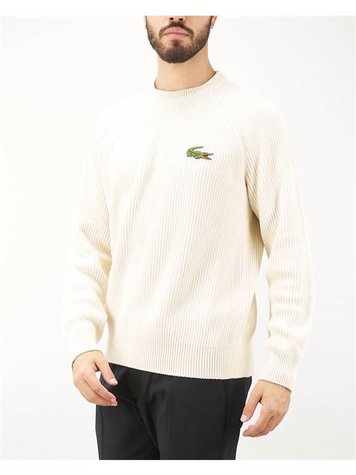 Ribbed sweater with crocodile logo XL Lacoste LACOSTE | Sweater | AH774270V