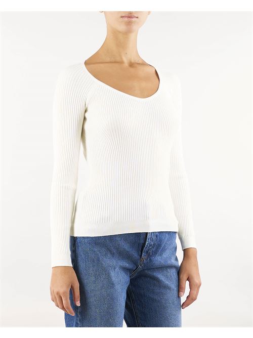 Melfred sweater with sweetheart neckline Nenette NENETTE | Sweater | MELFRED4