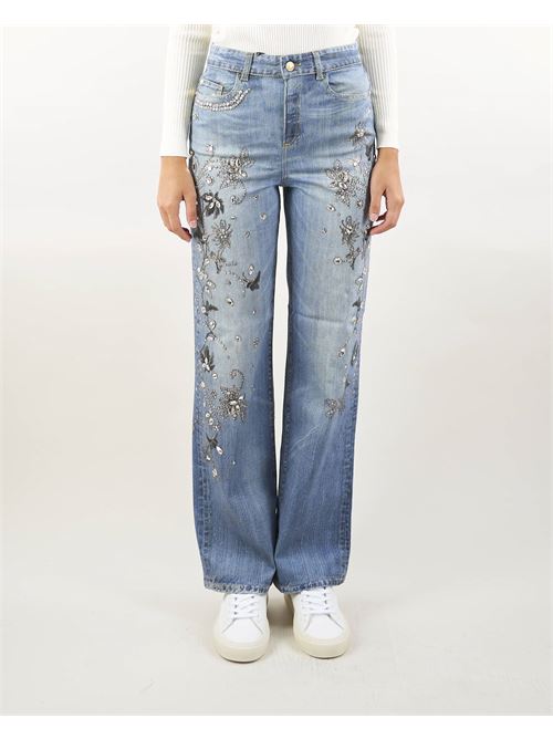 Scilla printed jeans with rhinestone Nenette NENETTE | Jeans | SCILLA800