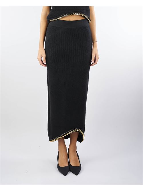 Watt knitted skirt with chain Nenette NENETTE | Skirt | WATT700