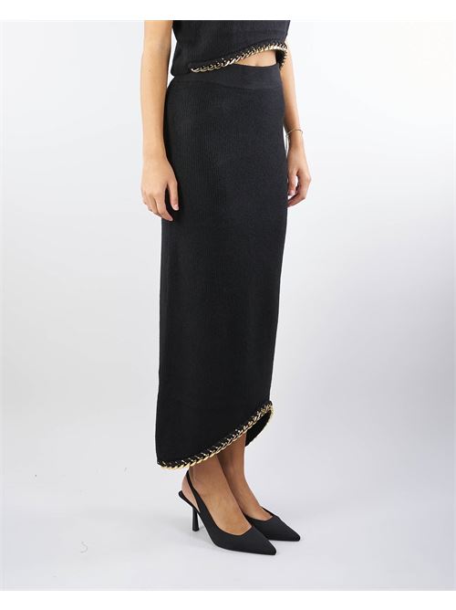 Watt knitted skirt with chain Nenette NENETTE | Skirt | WATT700