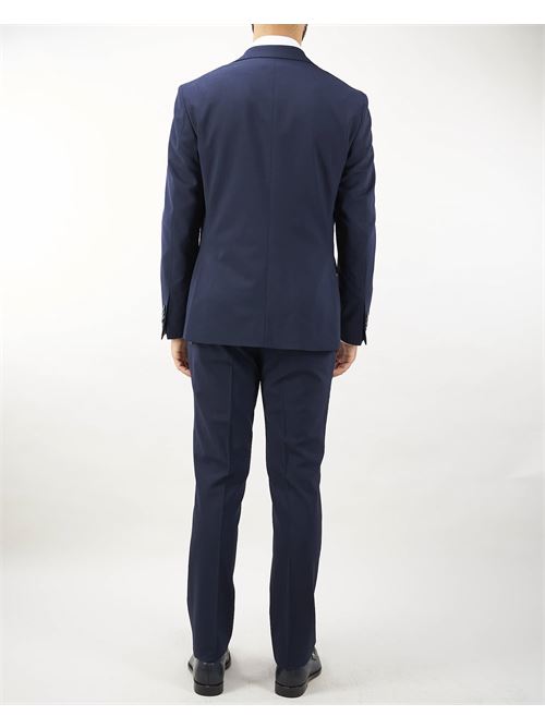 Micropatterned sigle breaste suit Paoloni PAOLONI | abito | 3711A72724151188