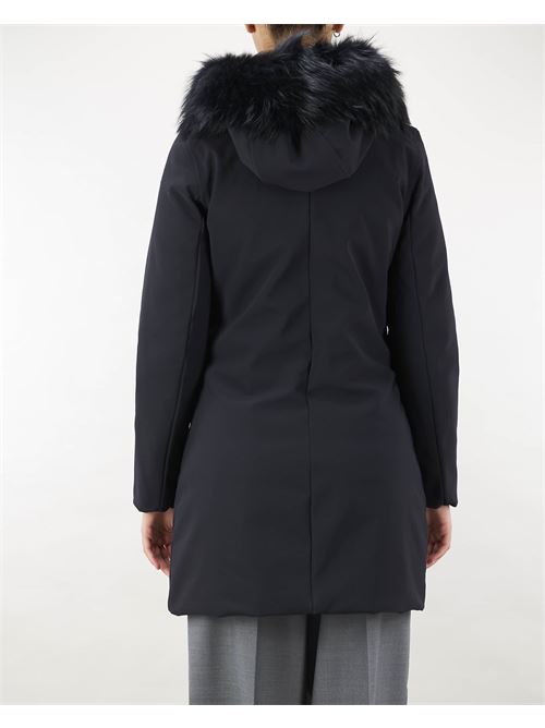 Winter Long Women Jacket with real fur RRD RRD | Jacket | W24502FT10