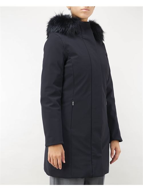 Winter Long Women Jacket with real fur RRD RRD | Jacket | W24502FT10