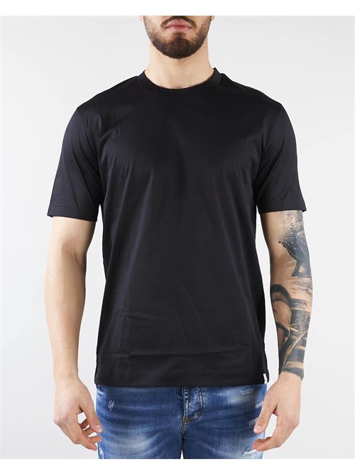Paolo Pecora Kids debossed-logo short-sleeve T-shirt - Black