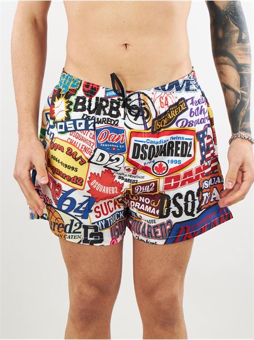 Swimsuit with print Dsquared DSQUARED | Swimming suit | D7B64556960