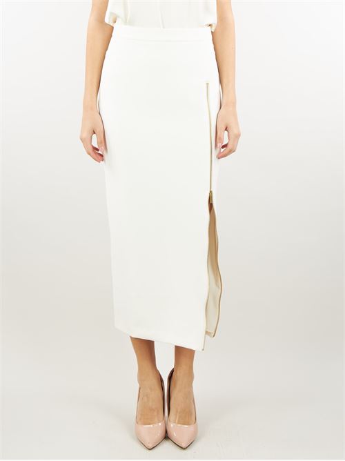 Longuette skirt with zip Silence SILENCE | Skirt | SD30072