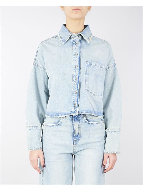 Camicia in Denim Chiaro Cropped VICOLO | Camicia | DD512547