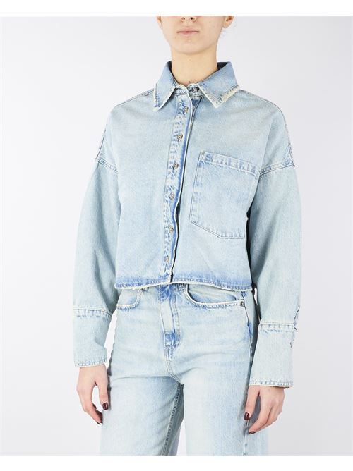 Camicia in Denim Chiaro Cropped VICOLO | Camicia | DD512547